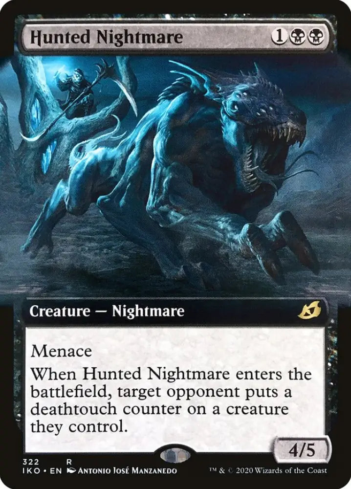 Hunted Nightmare (Extended Art) [Ikoria: Lair of Behemoths] - MTG Single