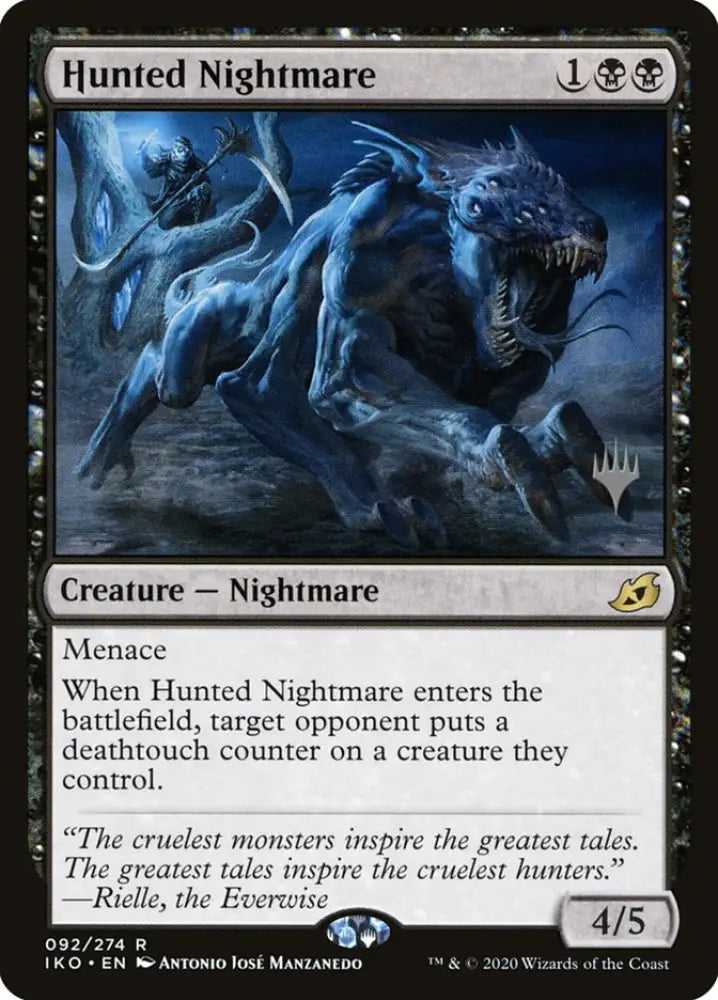 Hunted Nightmare (Promo Pack) [Ikoria: Lair of Behemoths Promos] - MTG Single
