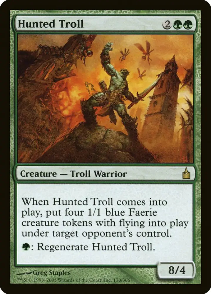 Hunted Troll [Ravnica: City of Guilds] - MTG Single