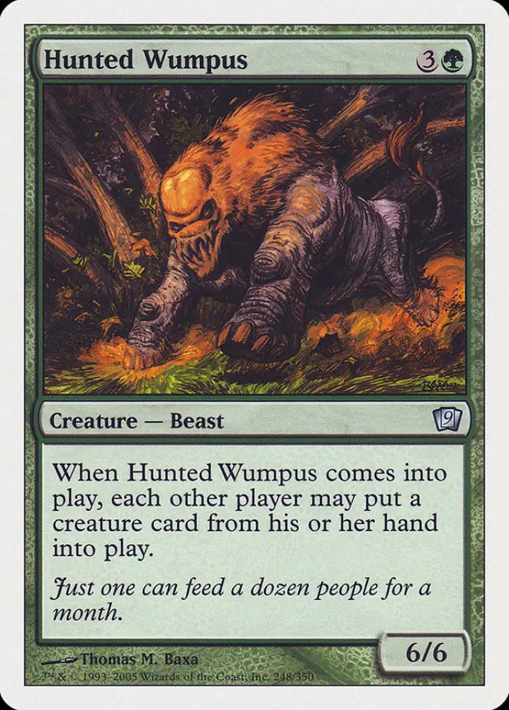 Hunted Wumpus [Ninth Edition] - MTG Single