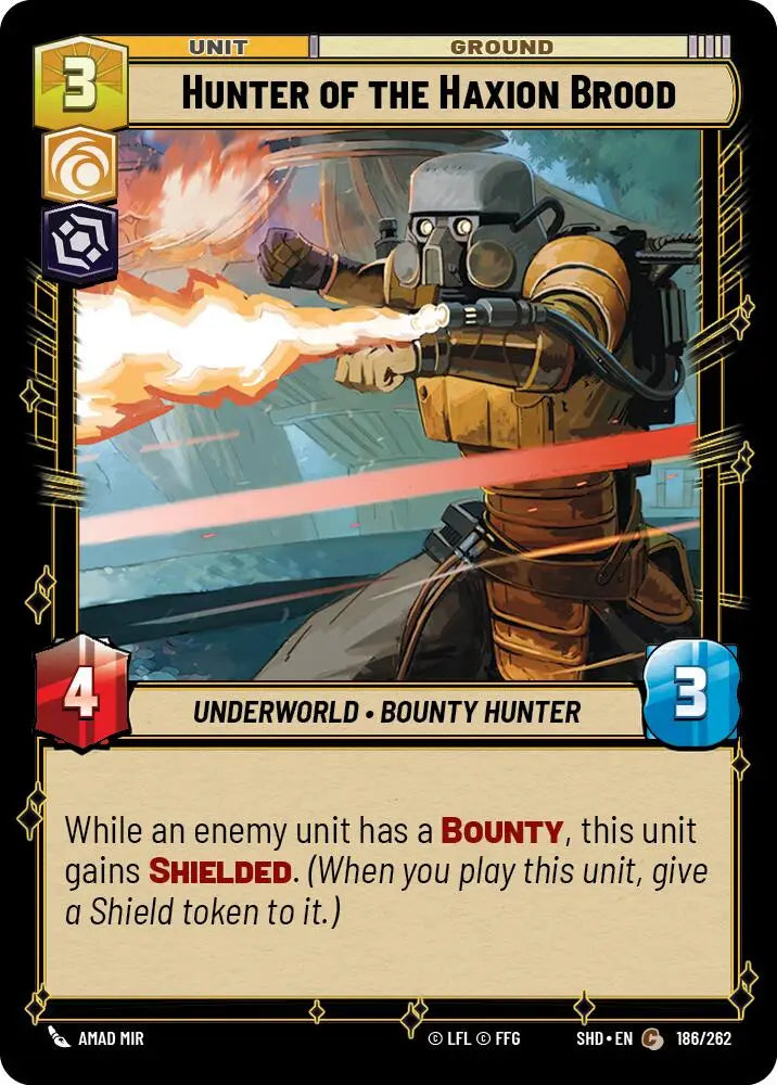 Hunter of the Haxion Brood (186/262) [Shadows of the Galaxy] - Star Wars: Unlimited Single