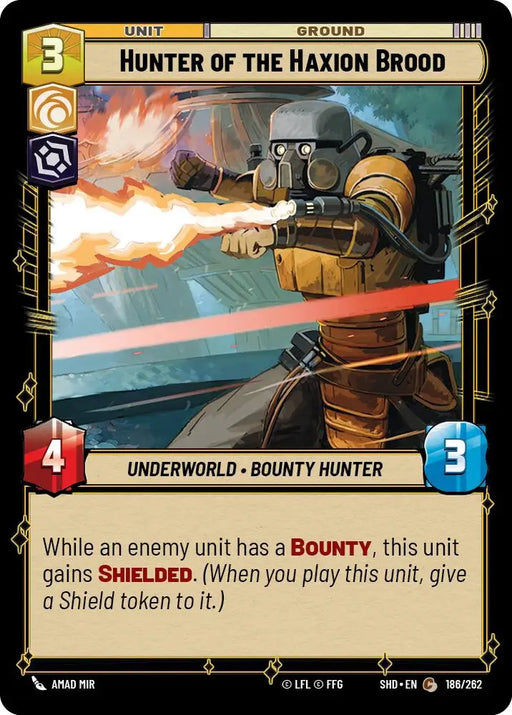 Hunter of the Haxion Brood (186/262) [Shadows of the Galaxy] - Star Wars: Unlimited Single
