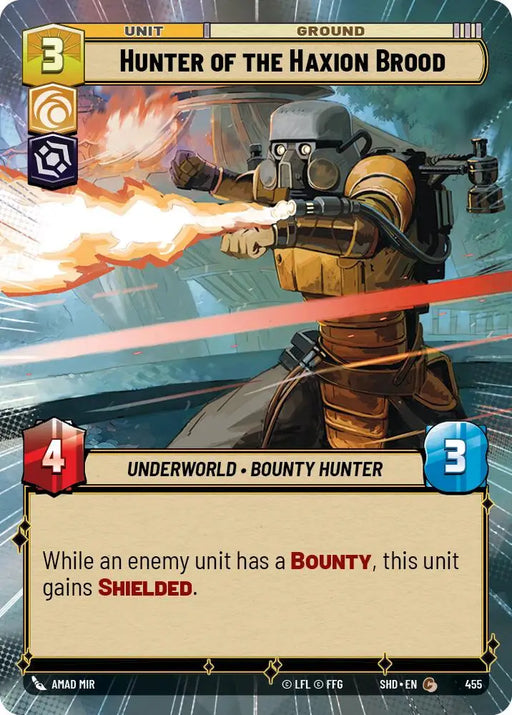 Hunter of the Haxion Brood (Hyperspace) (455) [Shadows of the Galaxy] - Star Wars: Unlimited Single