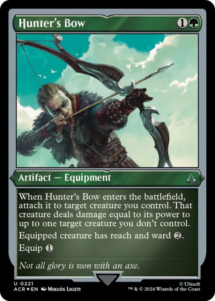 Hunter’s Bow (Foil Etched) [Assassin’s Creed] - MTG Single