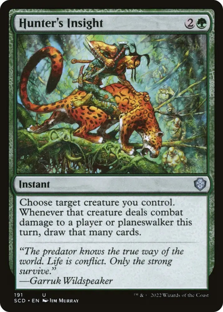 Hunter’s Insight [Starter Commander Decks] - MTG Single