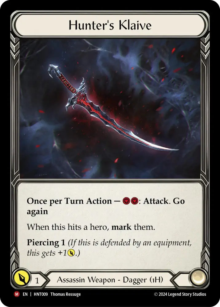 Hunter’s Klaive [The Hunted] Cold Foil - Flesh And Blood Single