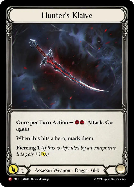 Hunter’s Klaive [The Hunted] Cold Foil - Flesh And Blood Single