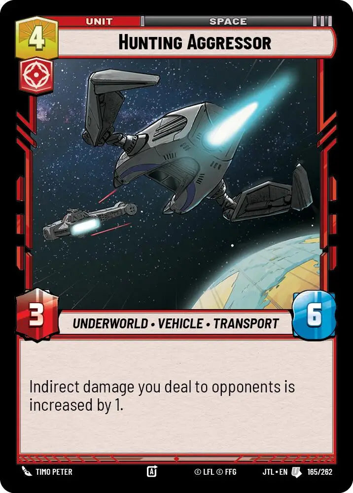 Hunting Aggressor (165/257) [Jump to Lightspeed] - Star Wars: Unlimited Single