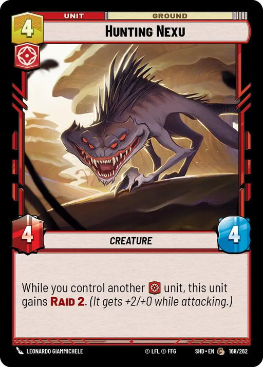 Hunting Nexu (168/262) [Shadows of the Galaxy] - Star Wars: Unlimited Single