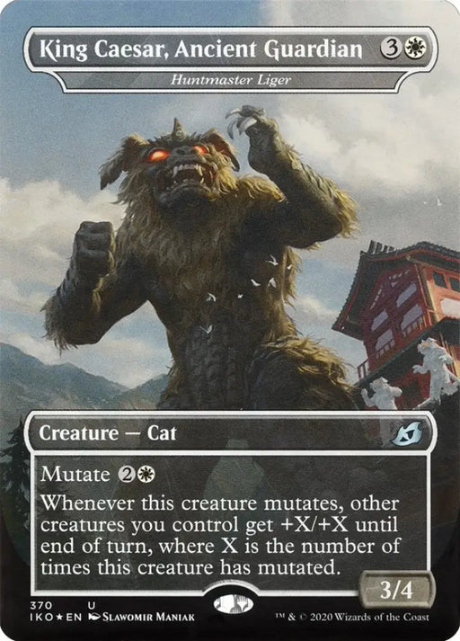Huntmaster Liger - King Caesar Ancient Guardian (Godzilla Series) [Ikoria: Lair of Behemoths] - MTG Single