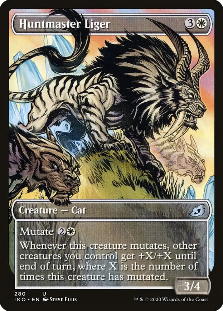Huntmaster Liger (Showcase) [Ikoria: Lair of Behemoths] - MTG Single