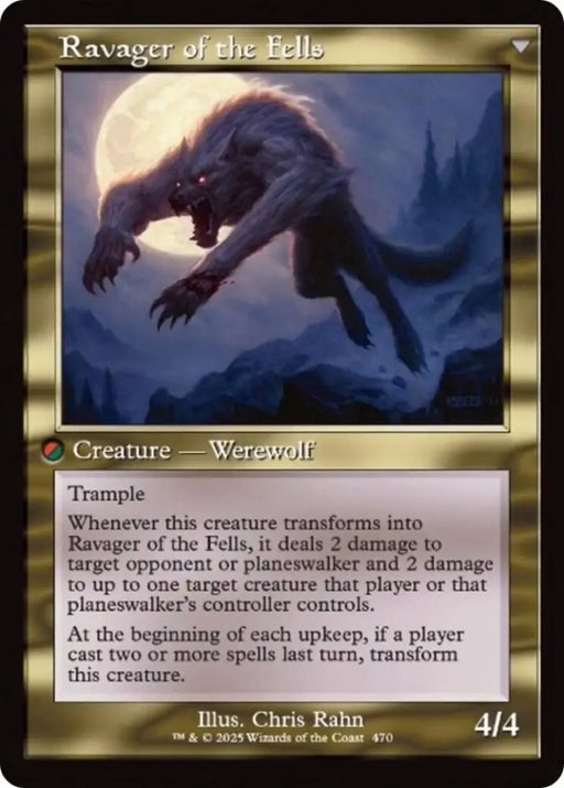 Huntmaster of the Fells // Ravager of the Fells (Retro Frame) [Innistrad Remastered] - MTG Single