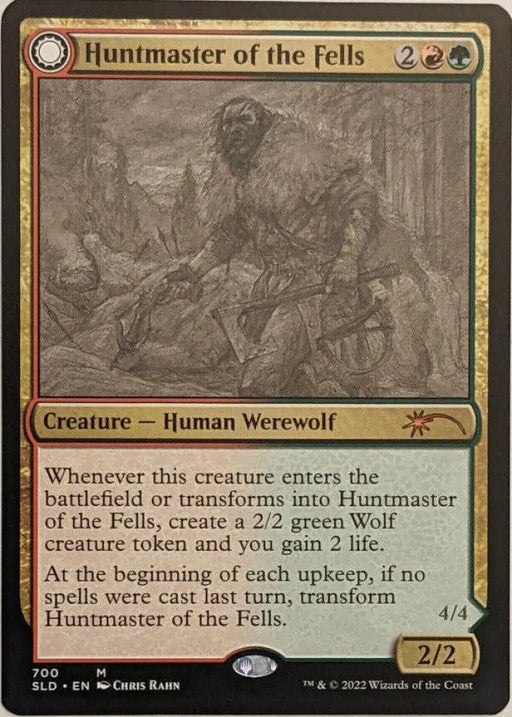 Huntmaster of the Fells // Ravager of the Fells (Sketch) [Secret Lair Drop Promos] - MTG Single