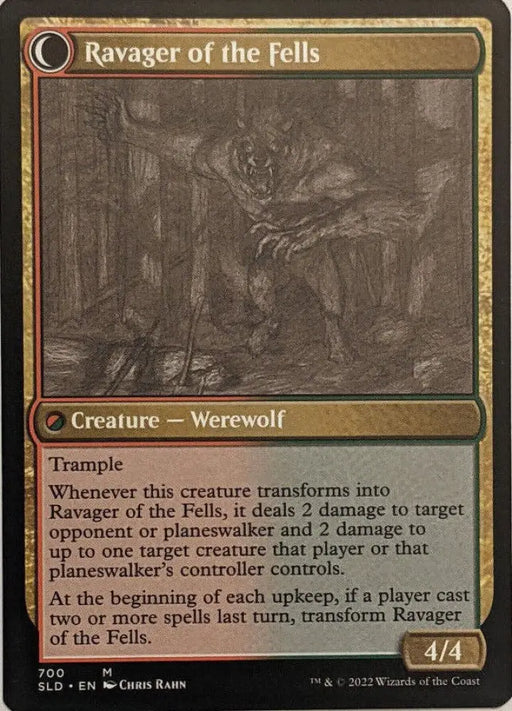 Huntmaster of the Fells // Ravager of the Fells (Sketch) [Secret Lair Drop Promos] - MTG Single