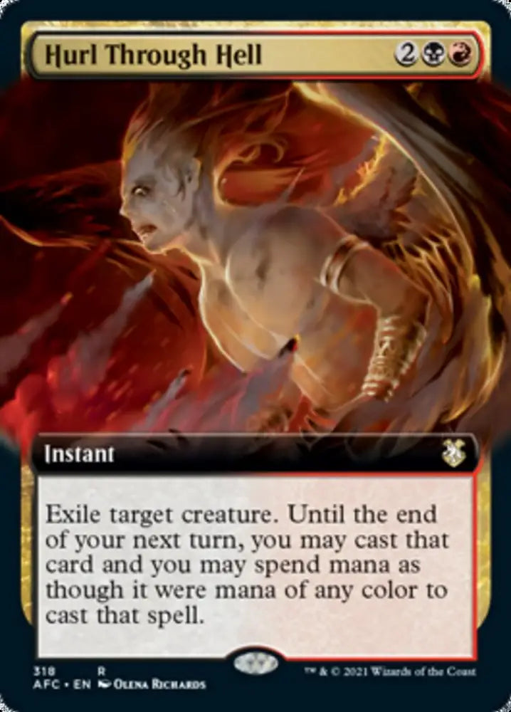 Hurl Through Hell (Extended Art) [Dungeons & Dragons: Adventures in the Forgotten Realms Commander] - MTG Single