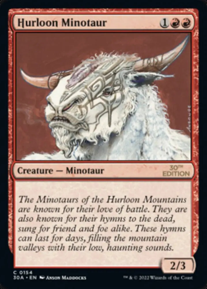 Hurloon Minotaur [30th Anniversary Edition] - MTG Single