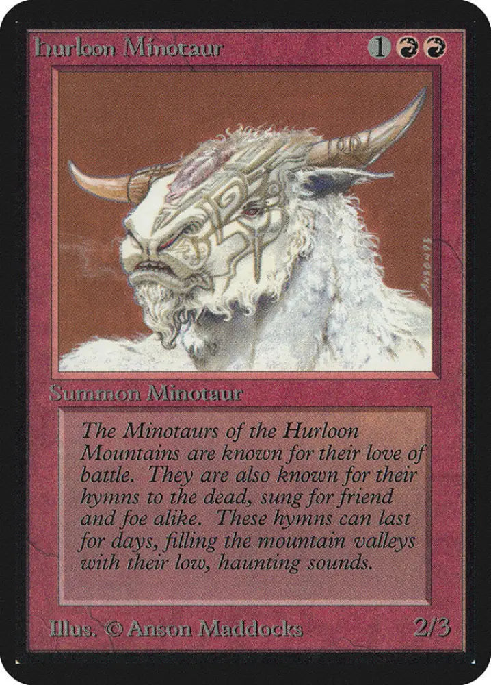 Hurloon Minotaur [Alpha Edition] - MTG Single