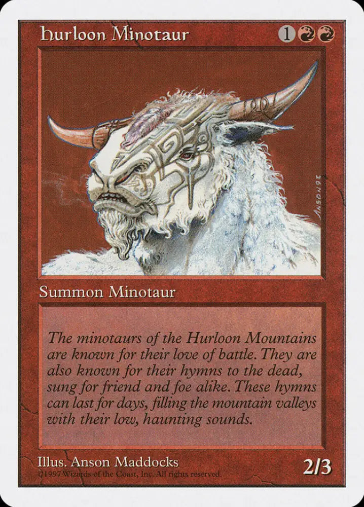 Hurloon Minotaur [Fifth Edition] - MTG Single