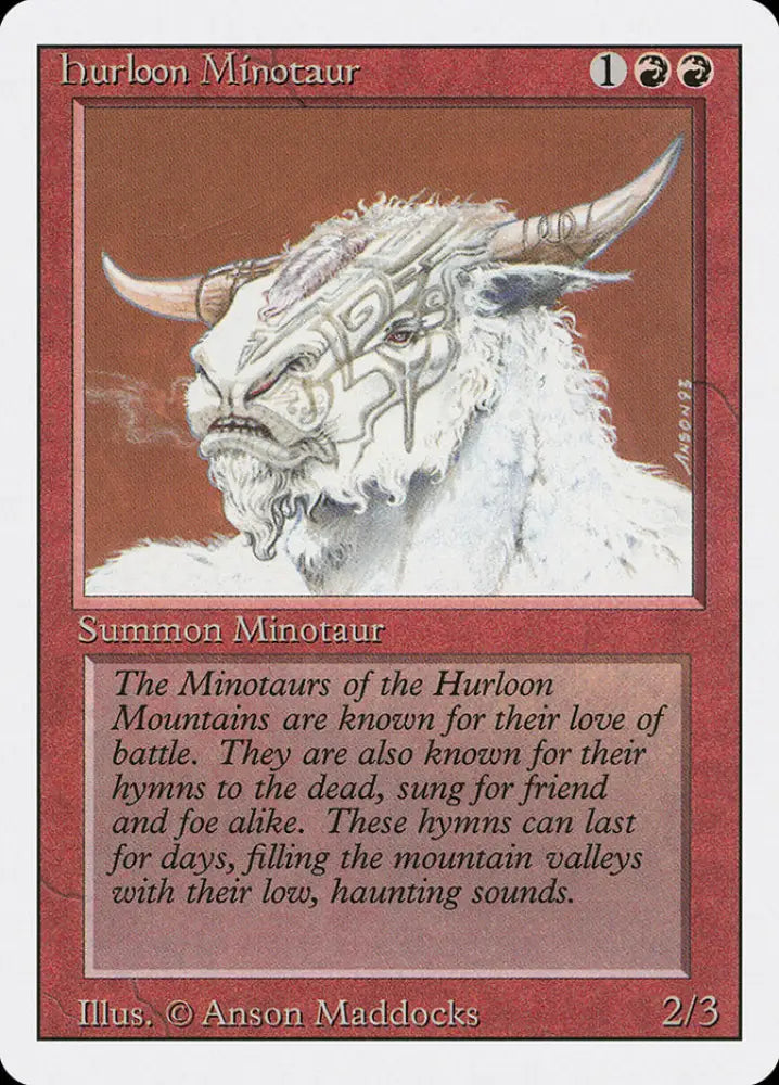 Hurloon Minotaur [Revised Edition] - MTG Single