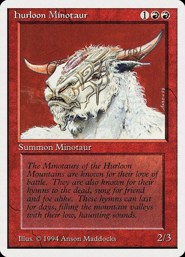 Hurloon Minotaur [Summer Magic / Edgar] - MTG Single