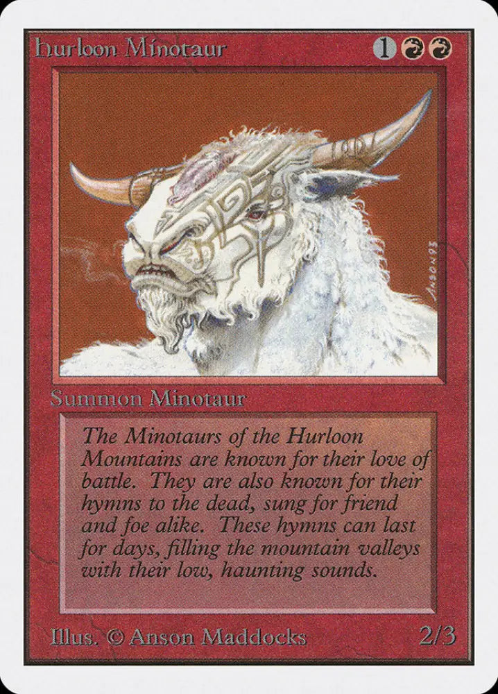 Hurloon Minotaur [Unlimited Edition] - MTG Single