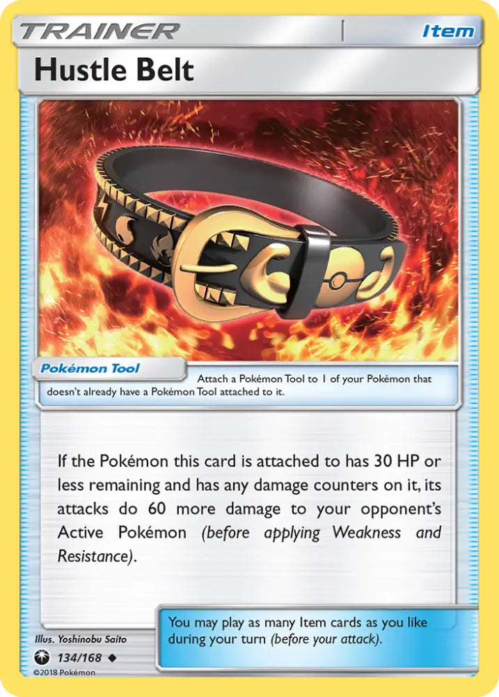 Hustle Belt (134/168) [Sun & Moon: Celestial Storm] - Pokemon Single