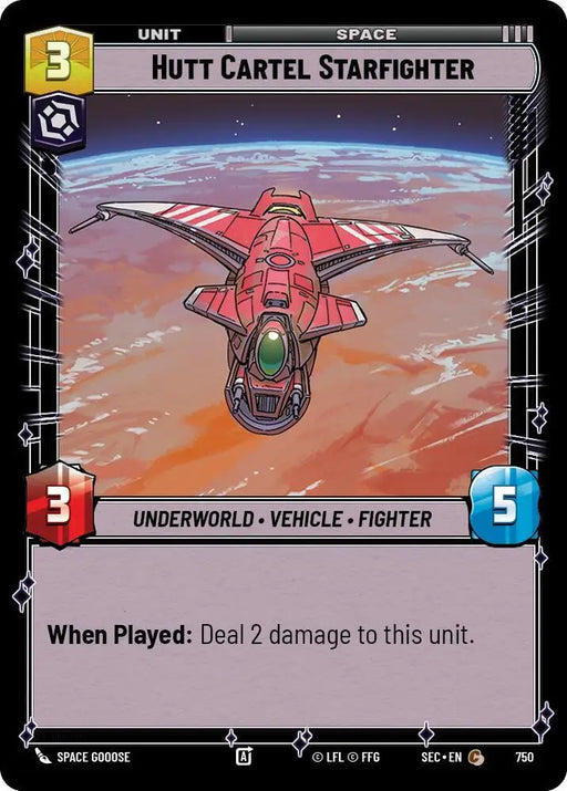 Hutt Cartel Starfighter (Foil) (750) [Secrets of Power]
