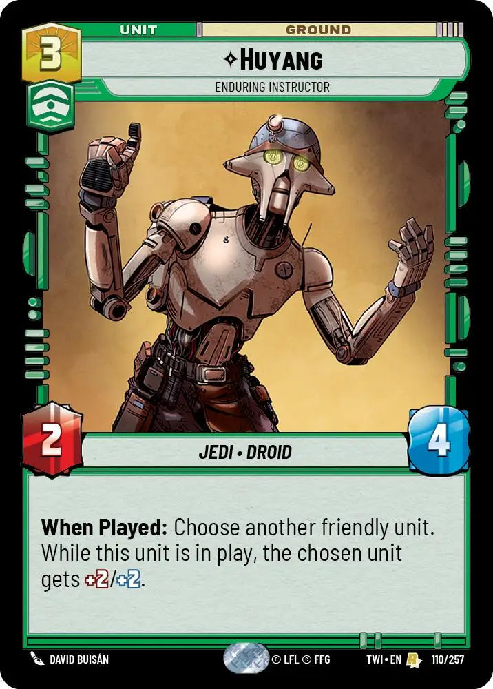 Huyang - Enduring Instructor (110/257) [Twilight of the Republic] - Star Wars: Unlimited Single