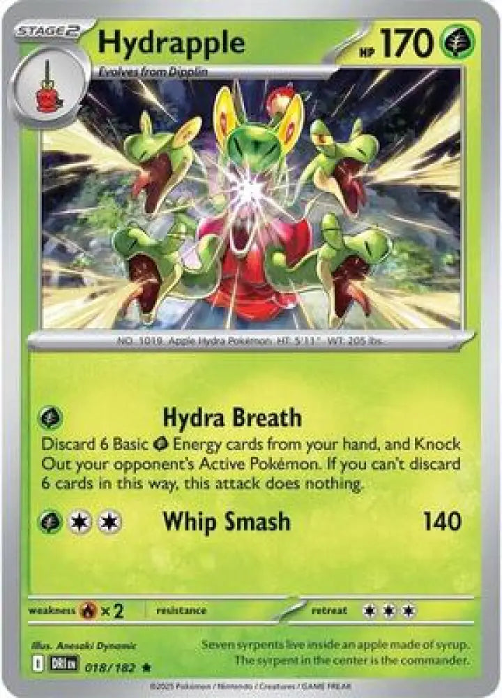 Hydrapple - 018/182 [SV10: Destined Rivals] - Pokemon Single