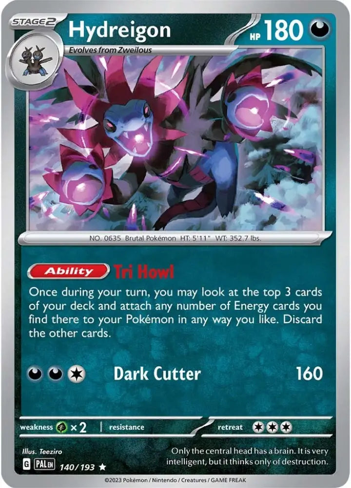 Hydreigon (140/193) [Scarlet & Violet: Paldea Evolved] - Pokemon Single