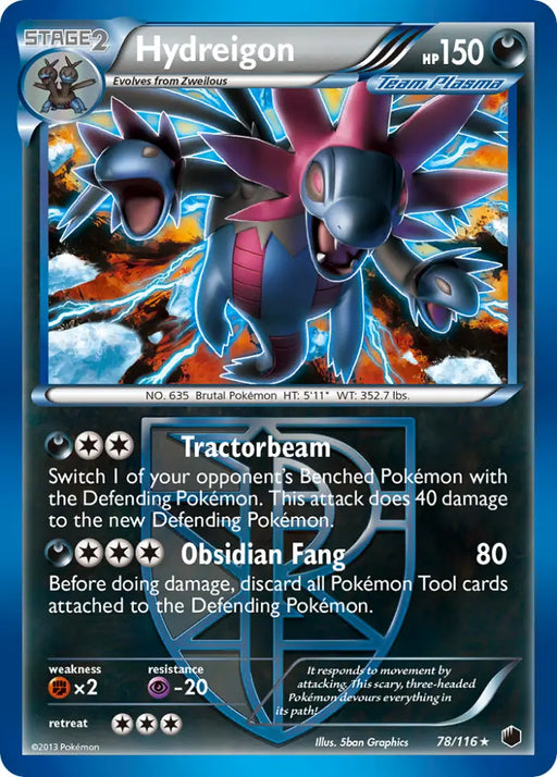 Hydreigon (78/116) [Black & White: Plasma Freeze] - Pokemon Single