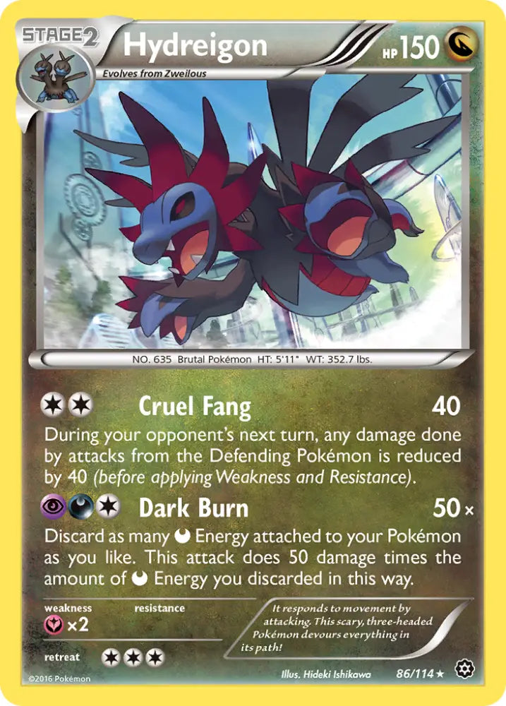 Hydreigon (86/114) [XY: Steam Siege] - Pokemon Single