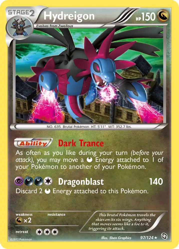 Hydreigon (97/124) [Black & White: Dragons Exalted] - Pokemon Single