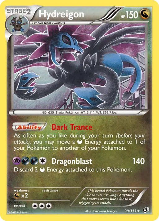 Hydreigon (99/113) [Black & White: Legendary Treasures] - Pokemon Single