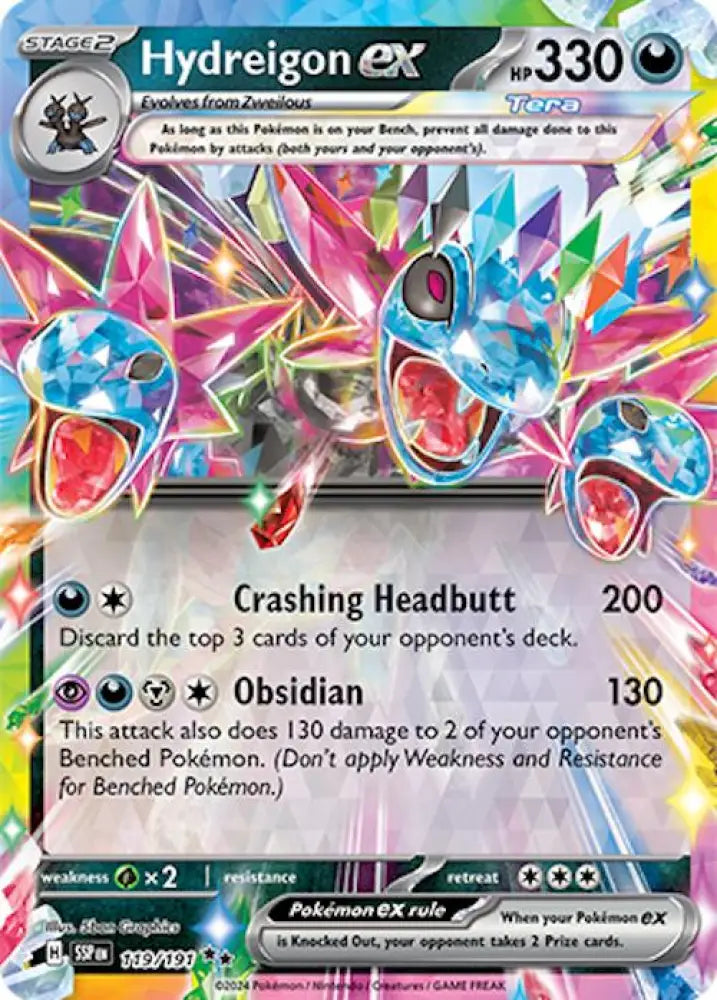 Hydreigon ex (119/191) [Scarlet & Violet: Surging Sparks] - Pokemon Single
