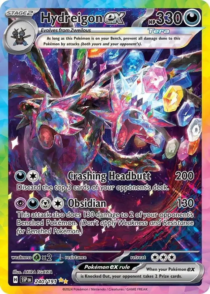 Hydreigon ex (240/191) [Scarlet & Violet: Surging Sparks] - Pokemon Single