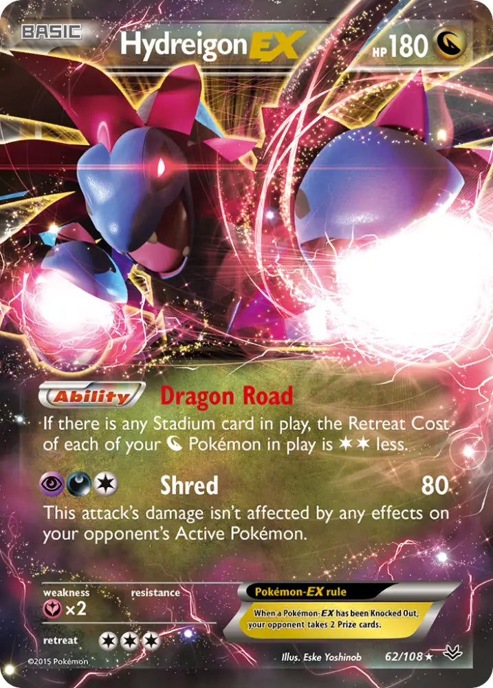 Hydreigon EX (62/108) [XY: Roaring Skies] - Pokemon Single