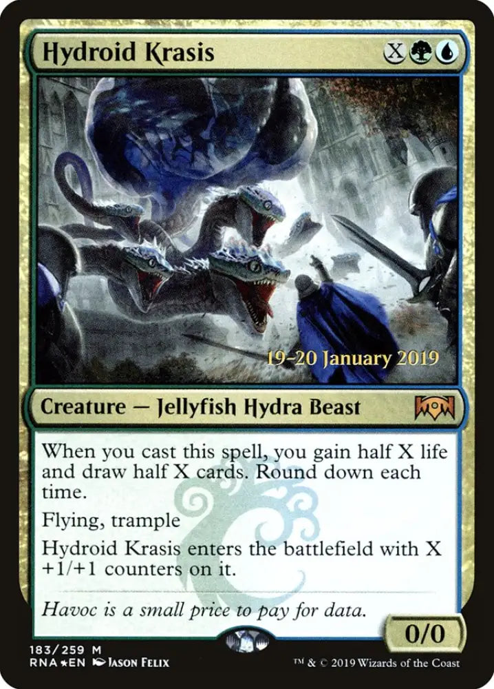 Hydroid Krasis [Ravnica Allegiance Prerelease Promos] - MTG Single
