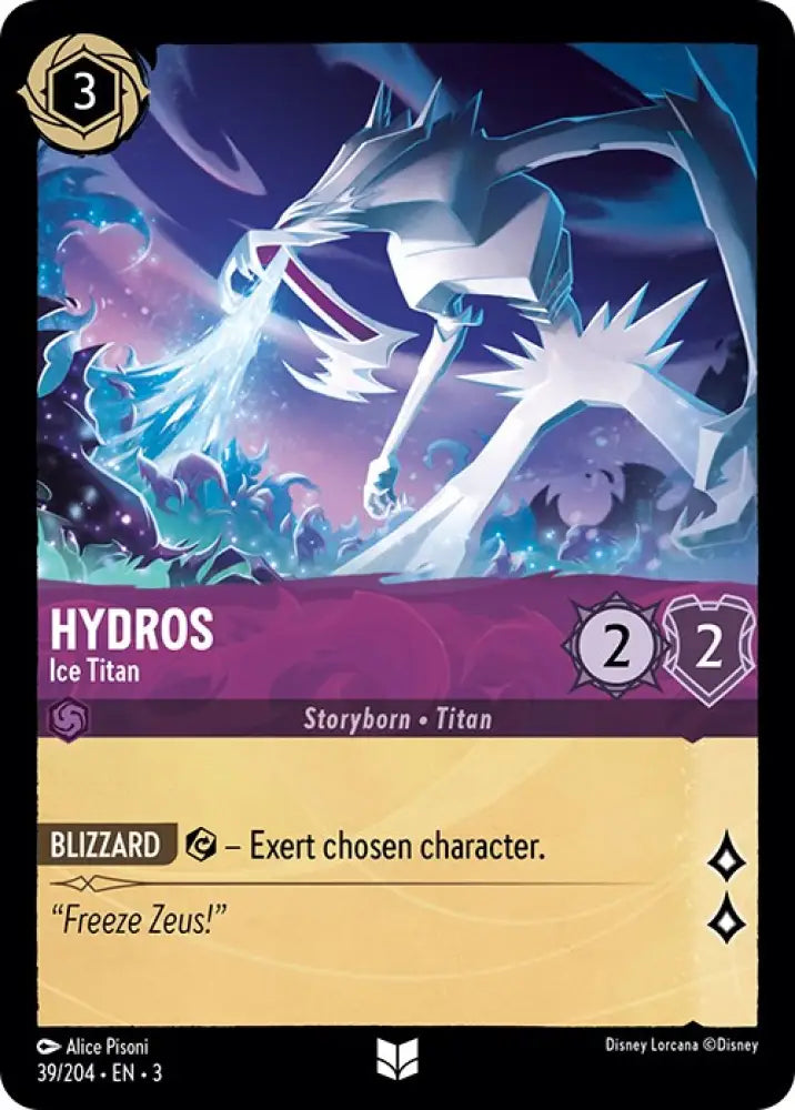Hydros - Ice Titan (39/204) [Into the Inklands] - Lorcana Single