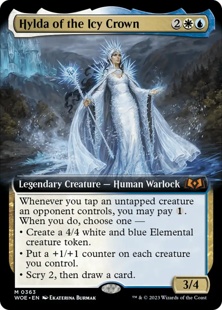 Hylda of the Icy Crown (Extended Art) [Wilds of Eldraine] - MTG Single