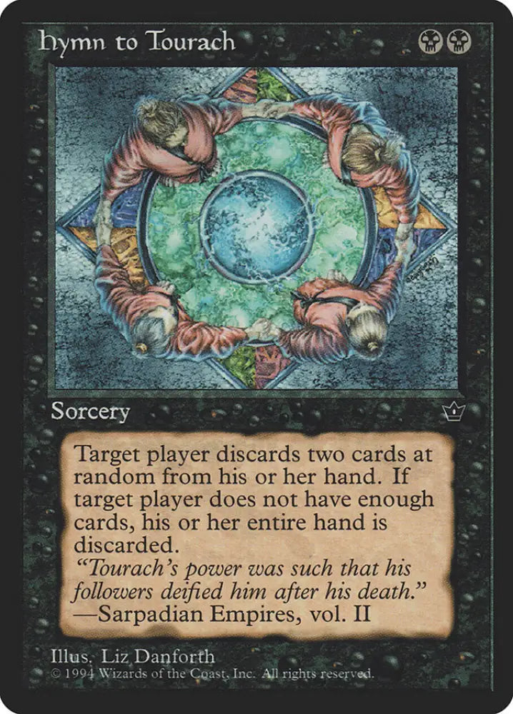 Hymn to Tourach (Liz Danforth) [Fallen Empires] - MTG Single