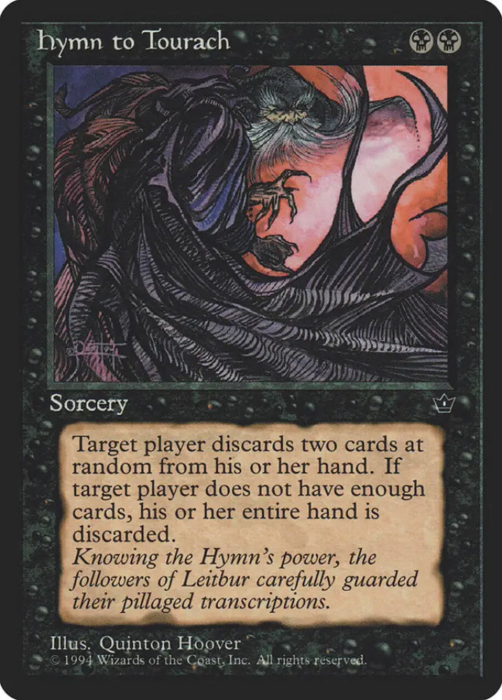 Hymn to Tourach (Quinton Hoover) [Fallen Empires] - MTG Single