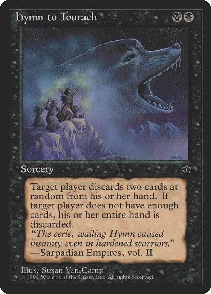 Hymn to Tourach (Susan Van Camp) [Fallen Empires] - MTG Single