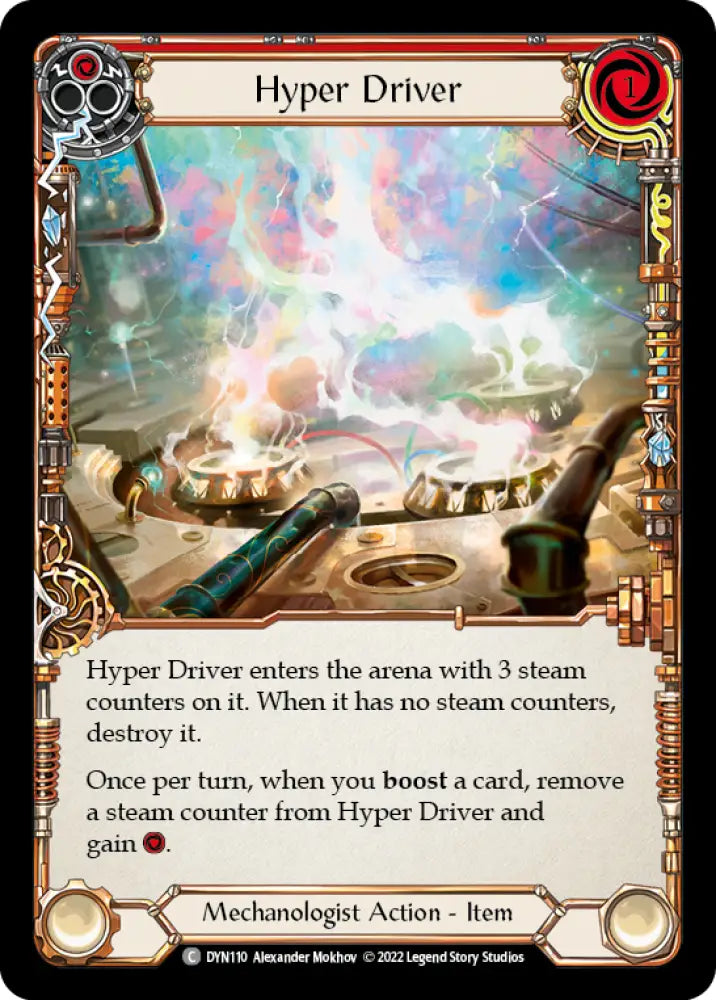 Hyper Driver (Red) [Dynasty] Cold Foil - Flesh And Blood Single