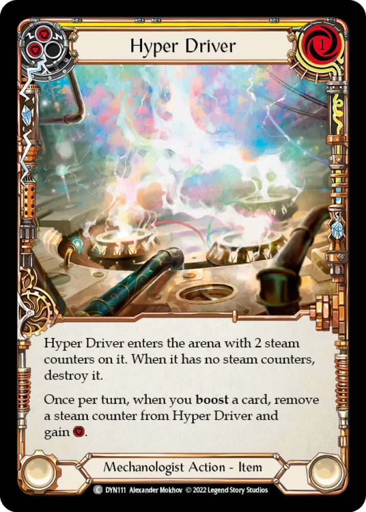 Hyper Driver (Yellow) [Dynasty] Cold Foil - Flesh And Blood Single