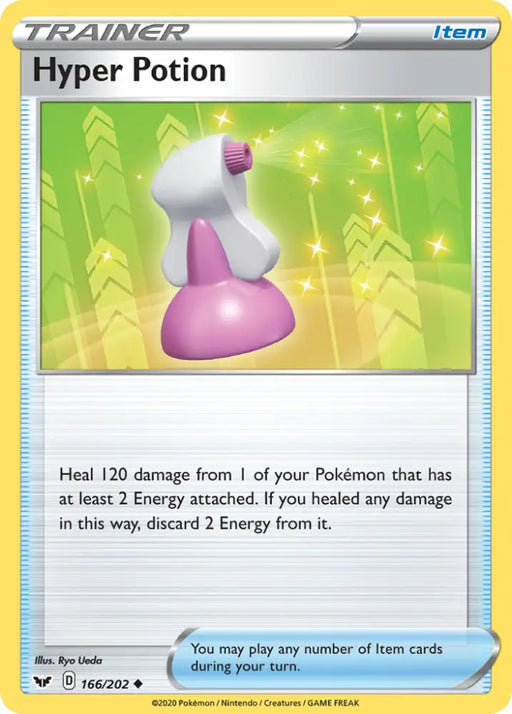 Hyper Potion (166/202) [Sword & Shield: Base Set] - Pokemon Single