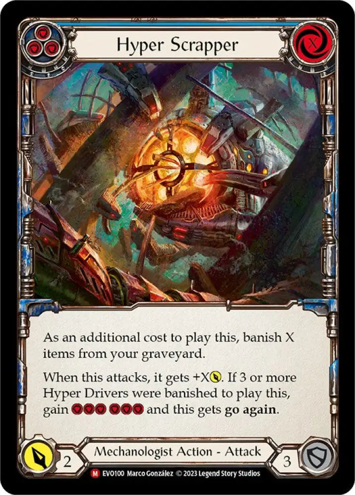 Hyper Scrapper [Bright Lights] Rainbow Foil - Flesh And Blood Single