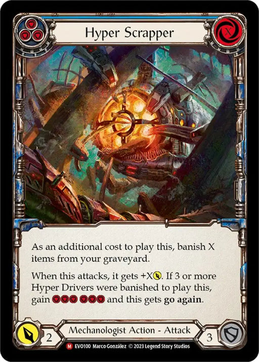 Hyper Scrapper [Bright Lights] Rainbow Foil - Flesh And Blood Single