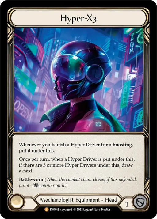 Hyper-X3 [Bright Lights] Rainbow Foil - Flesh And Blood Single