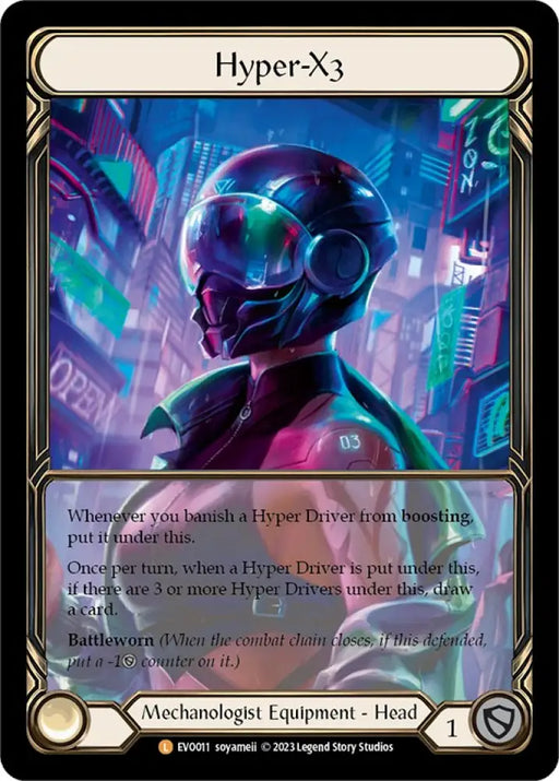 Hyper-X3 (Extended Art) [Bright Lights] Cold Foil - Flesh And Blood Single